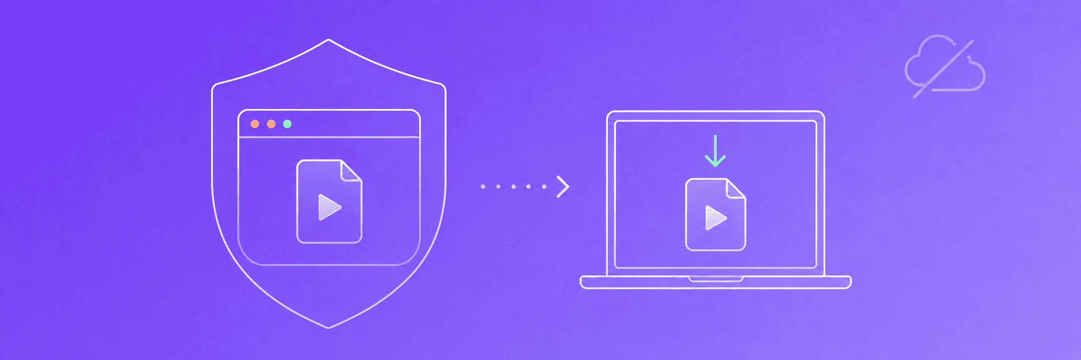 Compression runs in your browser tab and saves the file directly to your device, with nothing uploaded to a cloud server.
